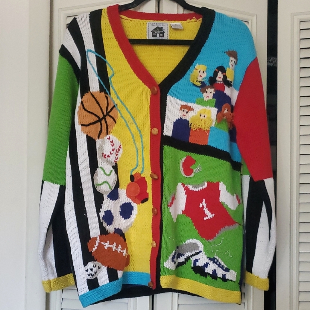 Like New! Stpeybook Knits Sports Rally Sweater
